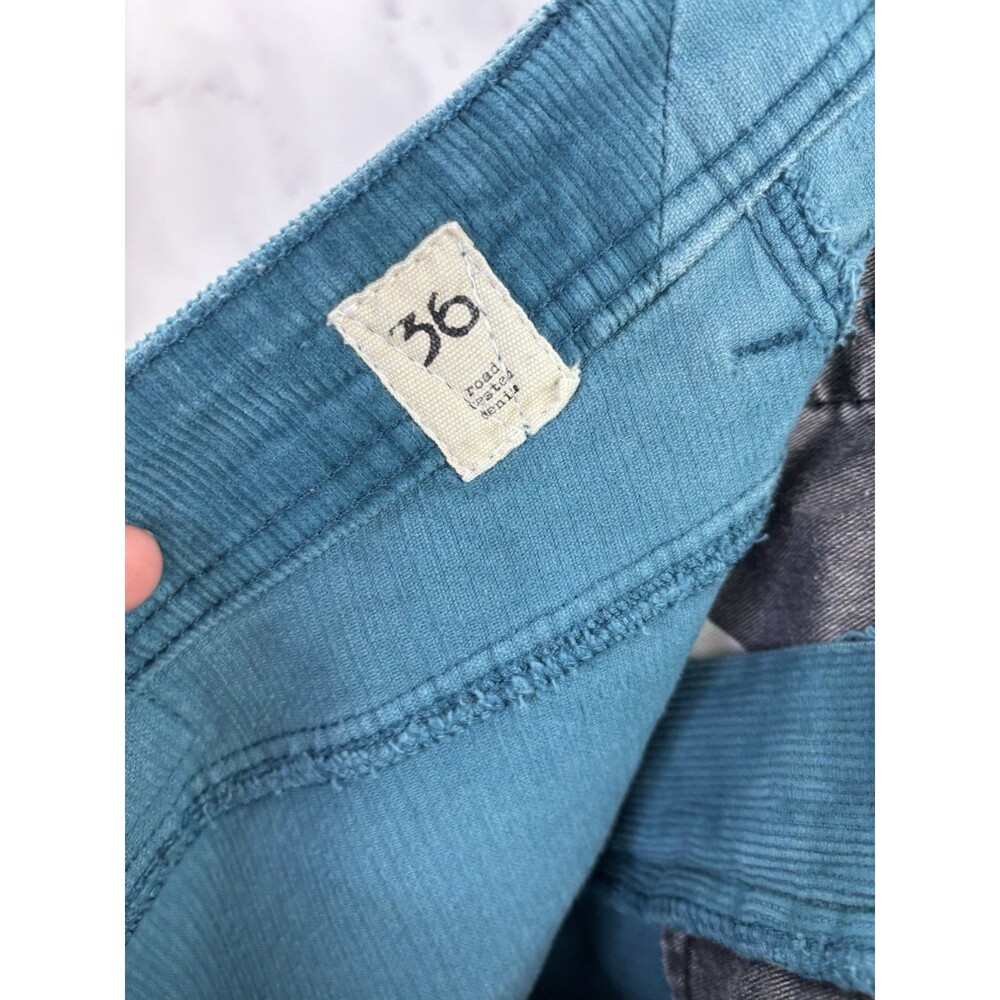 Vintage y2k VOLCOM Teal Corduroy Modern Straight Pant Mens 36 Mallcore 00s Retro - Picture 4 of 15